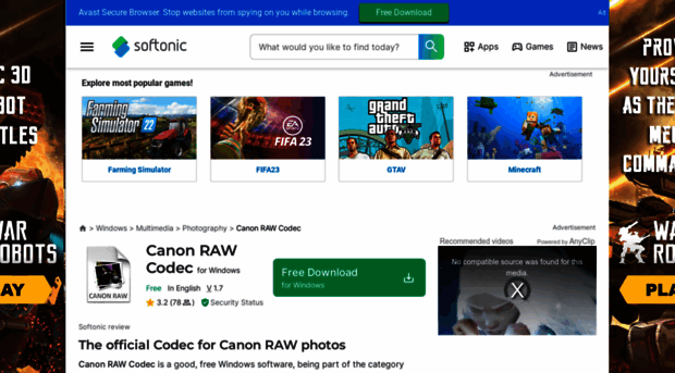 canon-raw-codec.en.softonic.com