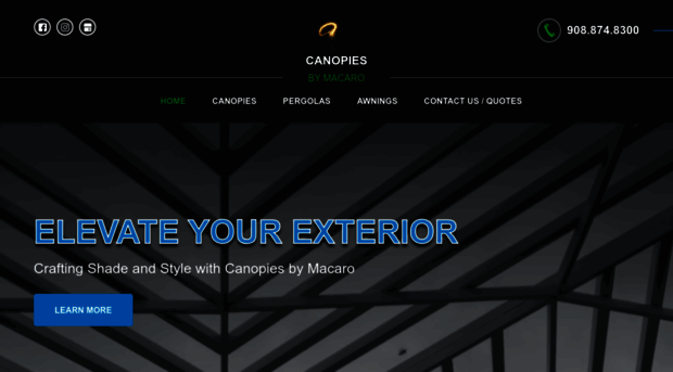 canopiesbymacaro.com