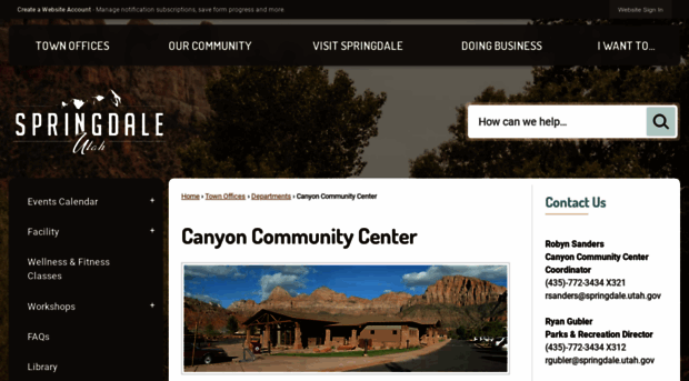 canyoncommunitycenter.com