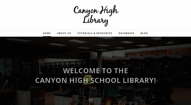 canyonhighlibrary.com