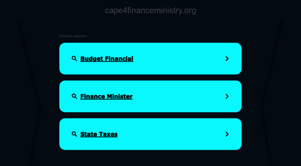 cape4financeministry.org