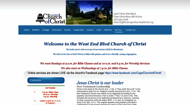 capechurchofchrist.org