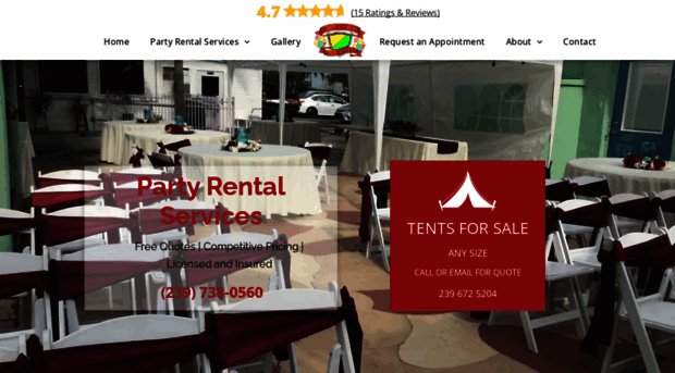 capecoralpartyrental.com