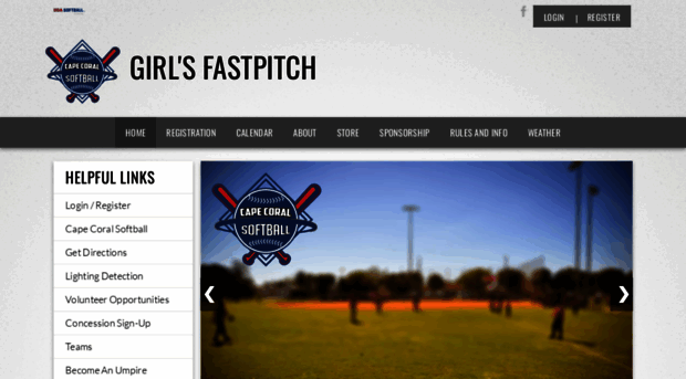 capecoralsoftball.com