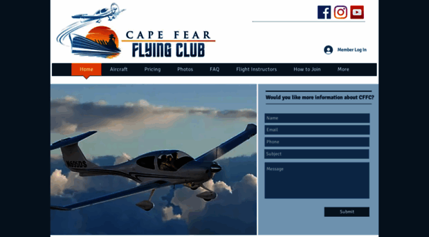 capefearflyingclub.com