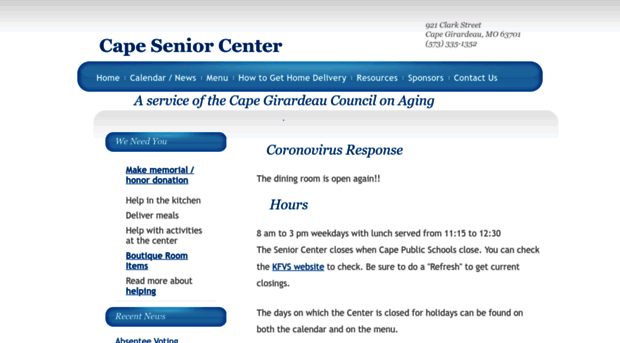 capeseniorcenter.org