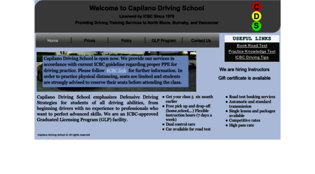 capilanodrivingschool.com