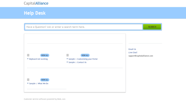 capitalalliance.desk.com