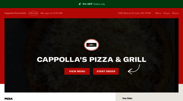 cappollaspizzacary.com