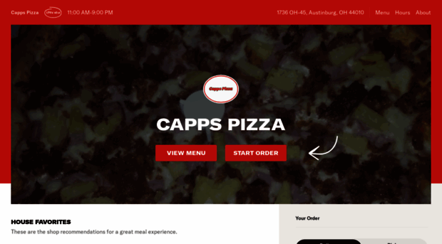 cappspizzamenu.com