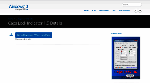caps-lock-indicator.windows10compatible.com