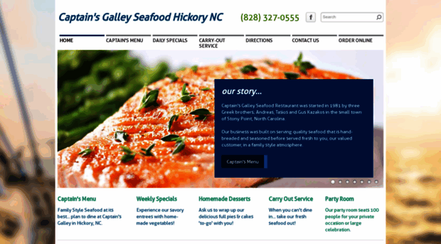 captainsgalleyseafoodhickory.com