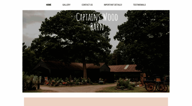 captainswoodbarn.com