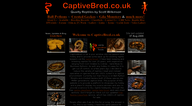 captivebred.co.uk