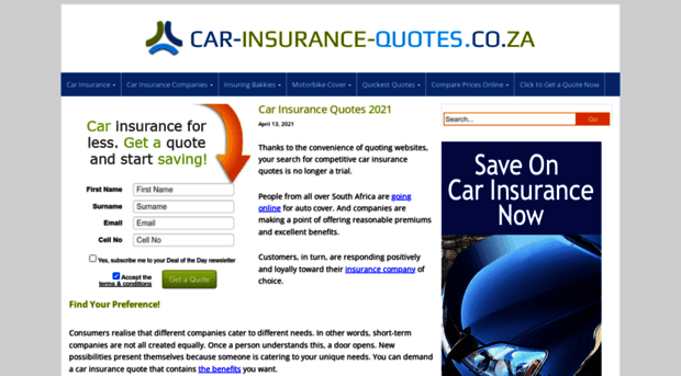 car-insurance-quotes.co.za