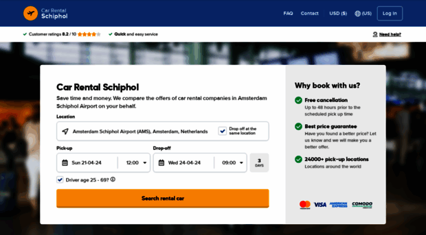 car-rental-schiphol.com