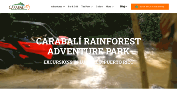 carabalirainforestpark.com