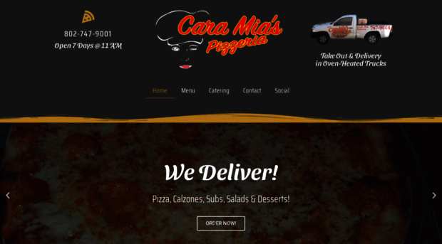 caramiaspizzeria.com