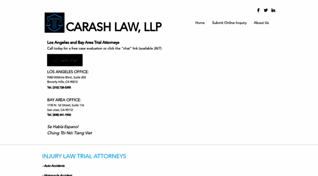 carashinjurylaw.com