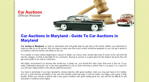 carauctionsinmaryland.net