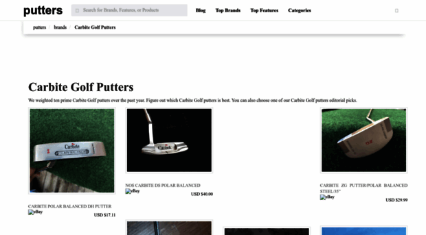 carbite-golf.putters.biz