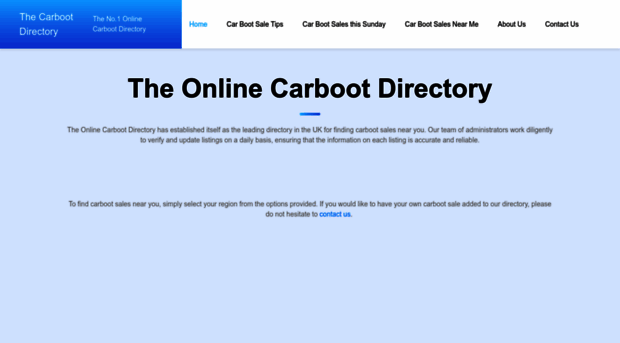 carbootdirectory.co.uk