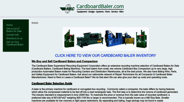 cardboardbaler.com