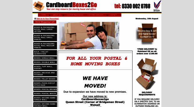 cardboardboxes2go.co.uk