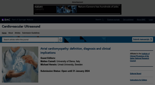 cardiovascularultrasound.biomedcentral.com