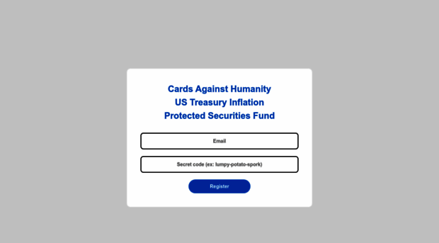 cardsagainsthumanityustreasuryinflationprotectedsecuritiesfund.com