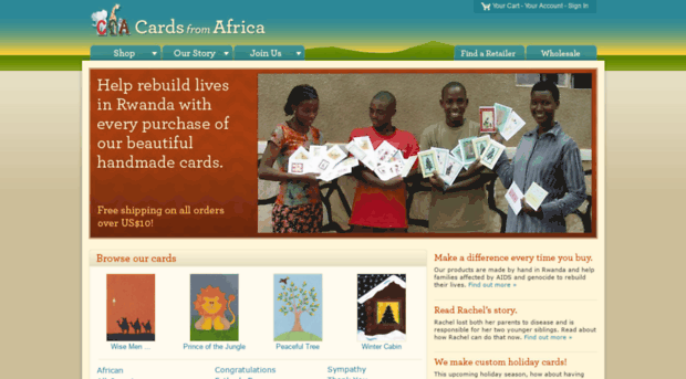 cardsfromafrica.com