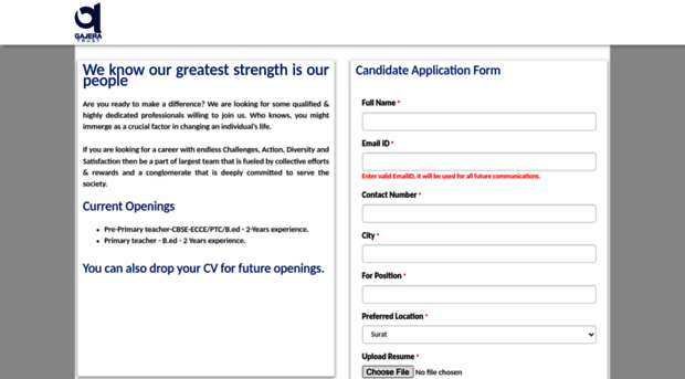 career.gajeratrust.org