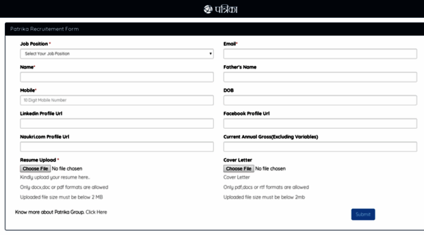 career.patrika.com
