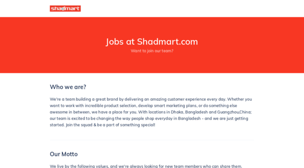 career.shadmart.com