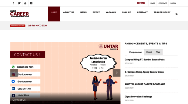 career.untar.ac.id