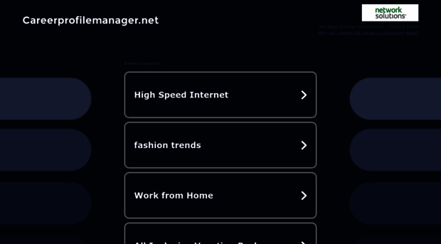 careerprofilemanager.net