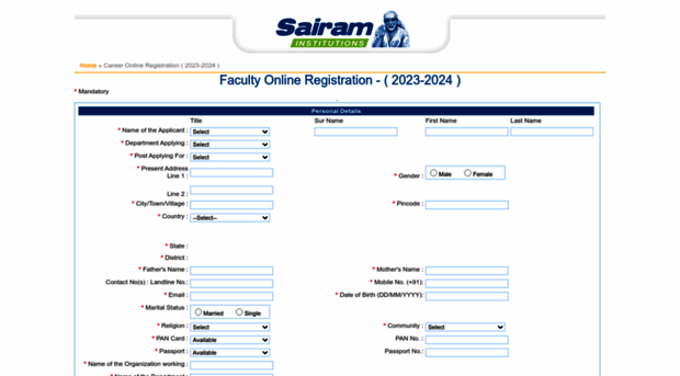 careers.sairamgroup.in