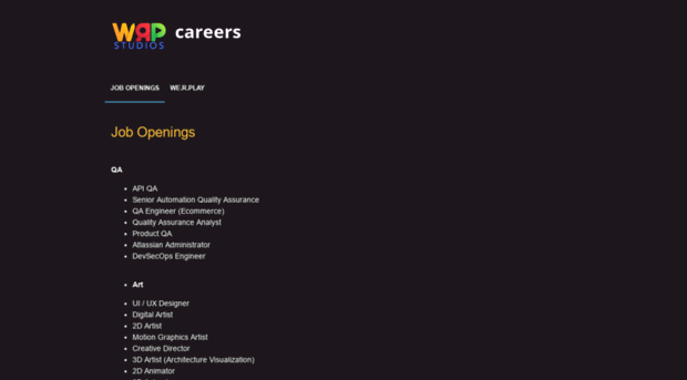 careers.werplay.com