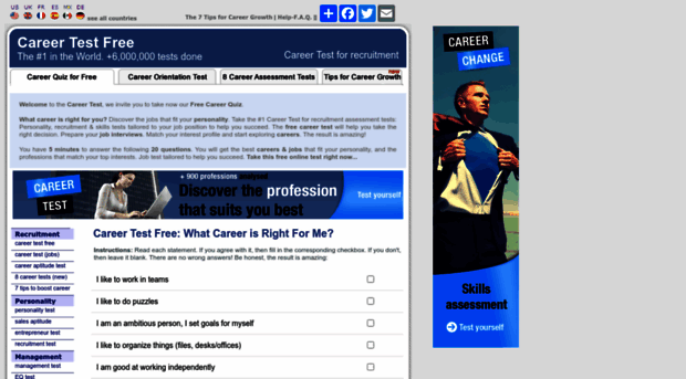 careertestfree.com