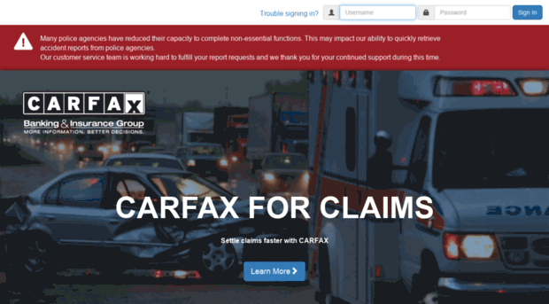 carfaxforclaims.com