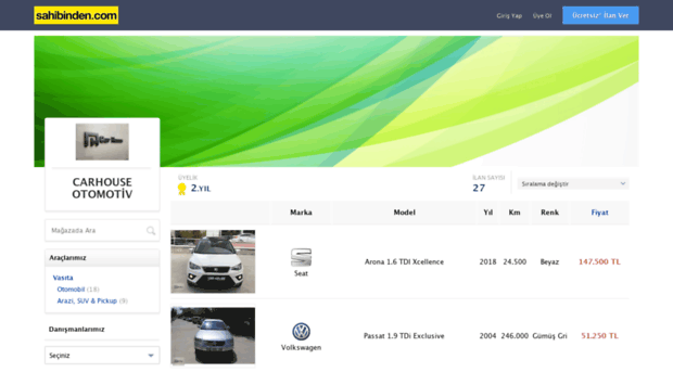 carhouseotomotiv.sahibinden.com