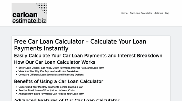 carloanestimate.biz