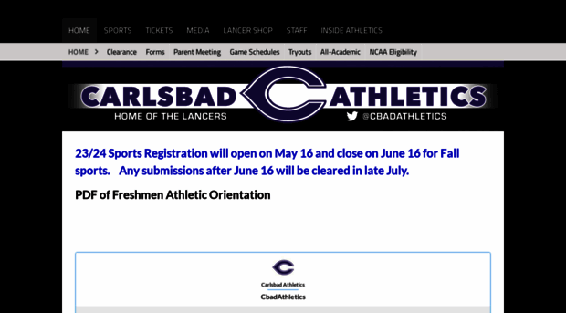 carlsbadathletics.com