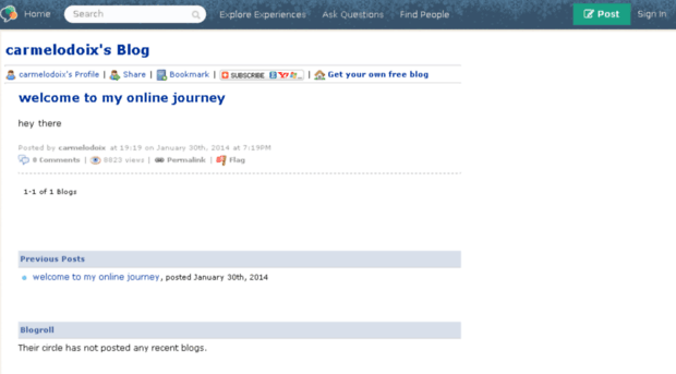carmelodoix.blogs.experienceproject.com