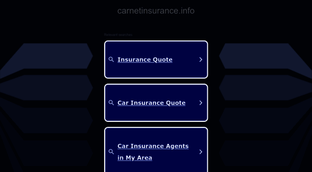 carnetinsurance.info