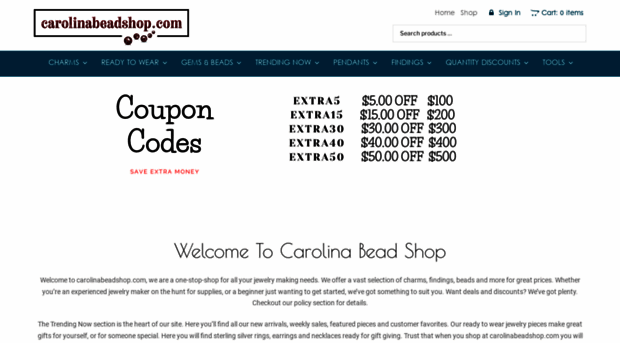 carolinabeadshop.com