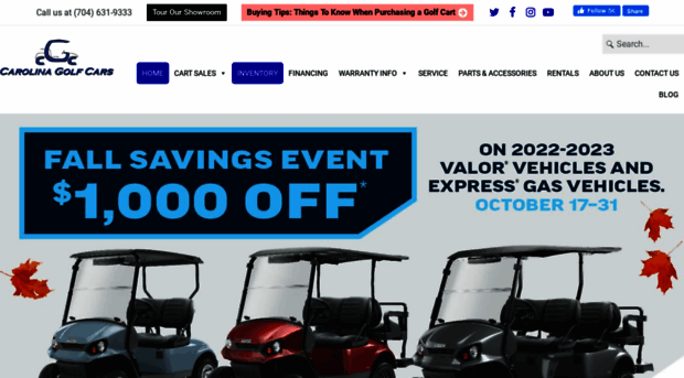 carolinagolfcars.com