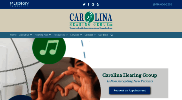 carolinahearinggroup.com