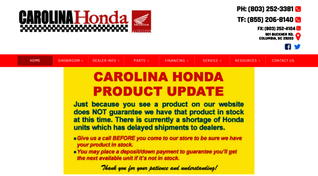 carolinahonda.com