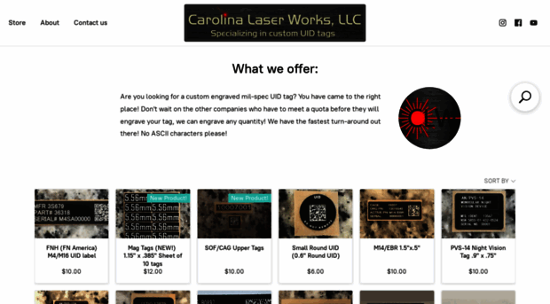 carolinalaserworks.ecwid.com